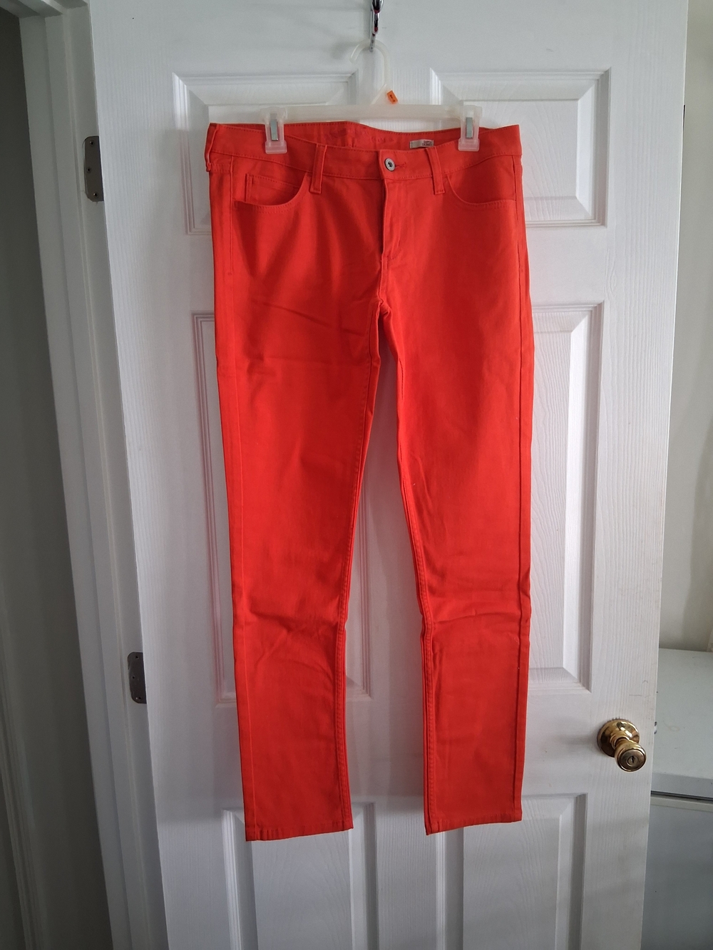 Arizona Jean Company Bright Orange Skinny Jeans